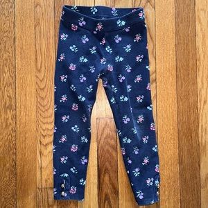 Janie and Jack blue floral leggings.